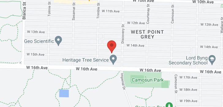 map of 4343 W 15TH AVENUE